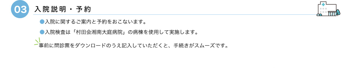 入院説明